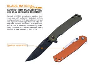 Ruike P801-G P801-J preklopni nož